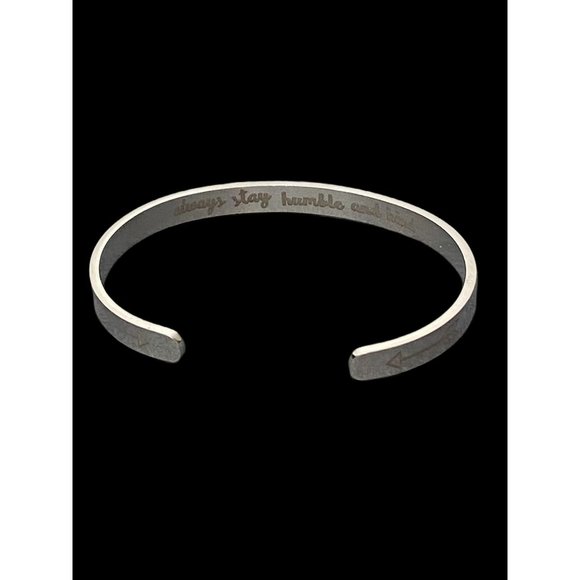 Inspirational Stainless-Steel Bracelet - Always Stay Humble And Kind - Picture 2 of 4